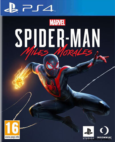 Marvel Spiderman box art for Playstation 4